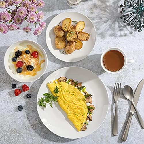 Gibson Home Zen Buffet Dinnerware Set 16pcs White Coupe