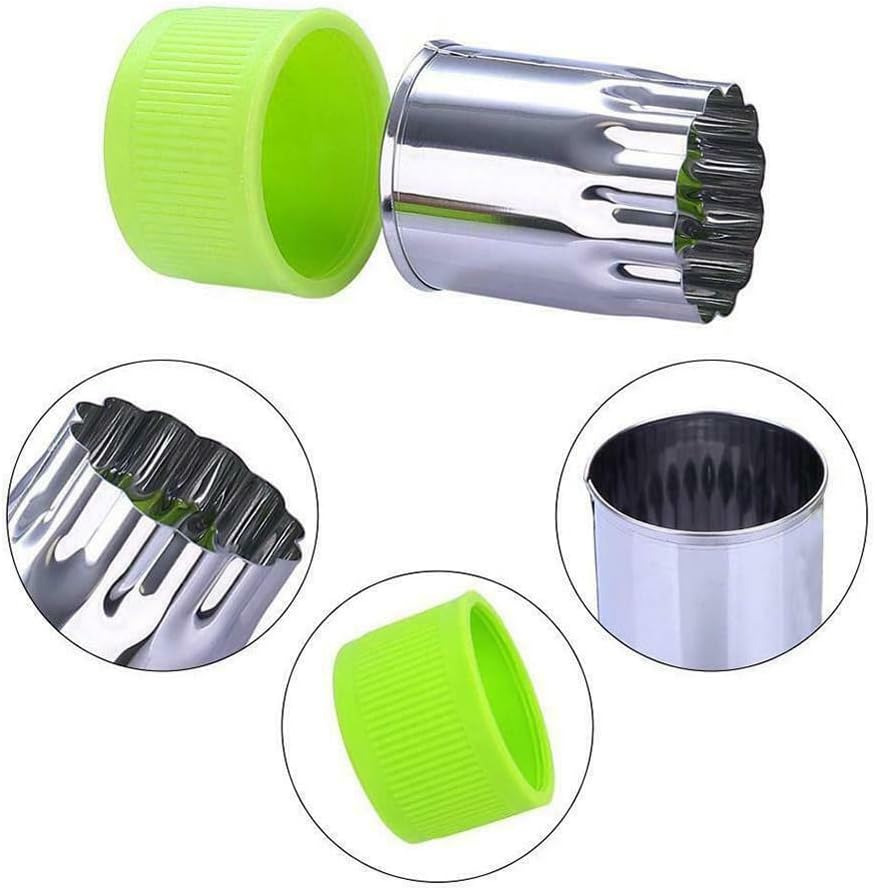 12Pcs Vegetable Cut Flower Mould Set for Kitchen