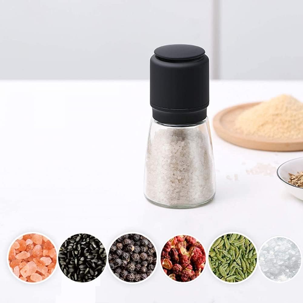 Salt and Pepper Mill Set with Adjustable Coarseness