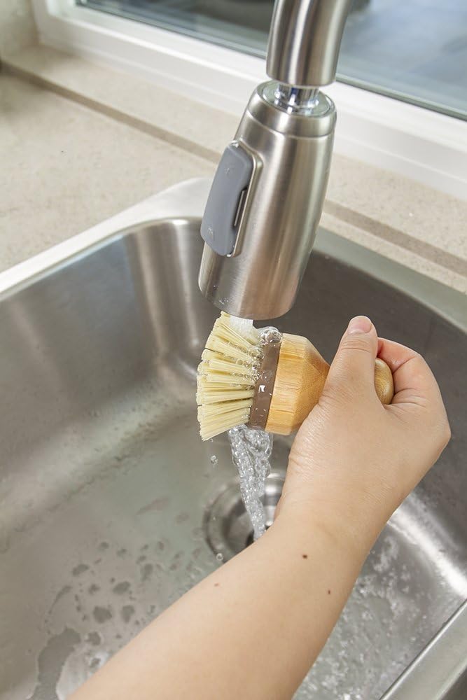 Bamboo Naturals Mini Scrub Brush Eco-Friendly Kitchen Tool 1