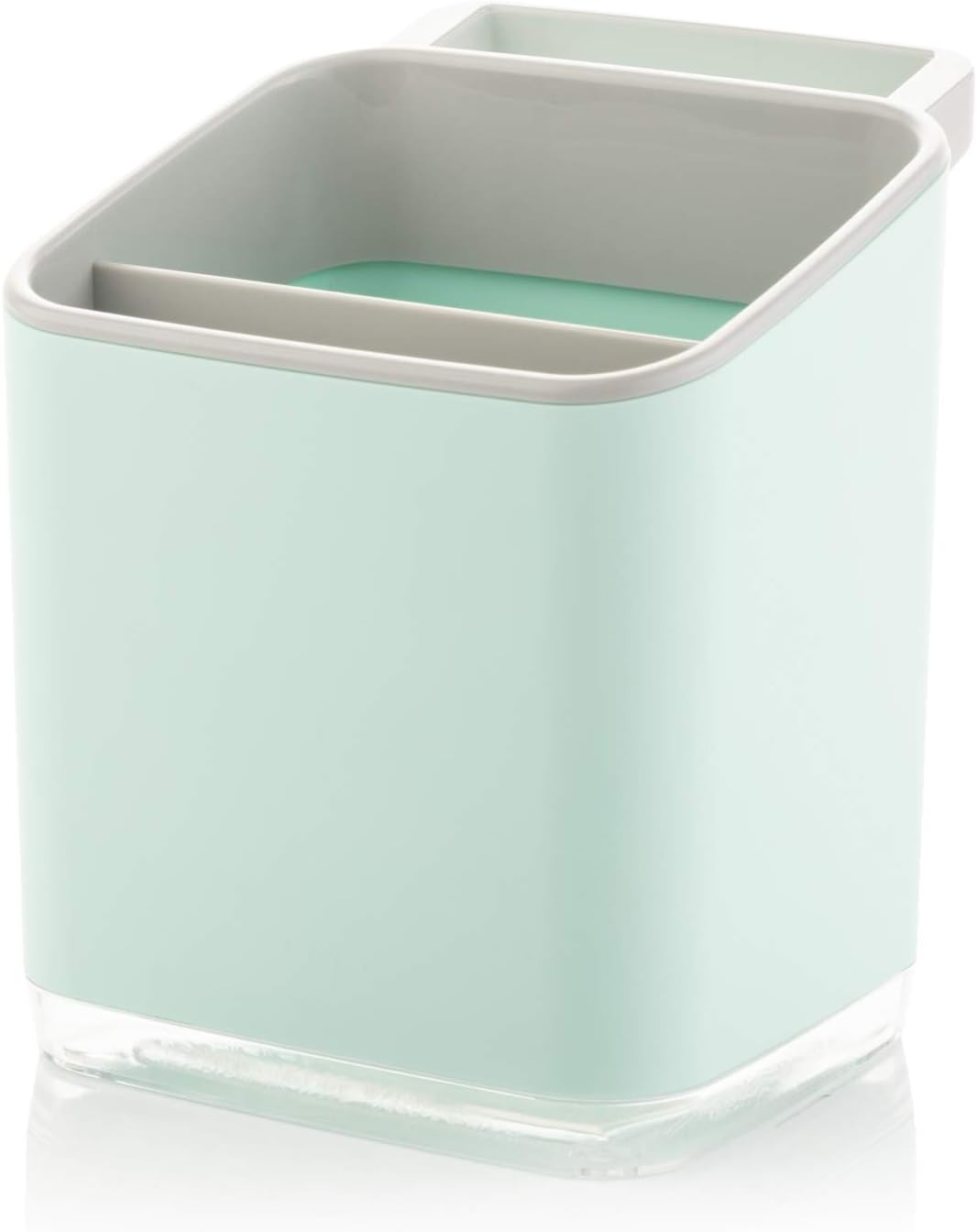 Minky Homecare Sink Caddy Sponge Holder with Tray and Drainage Spout Pastel Green