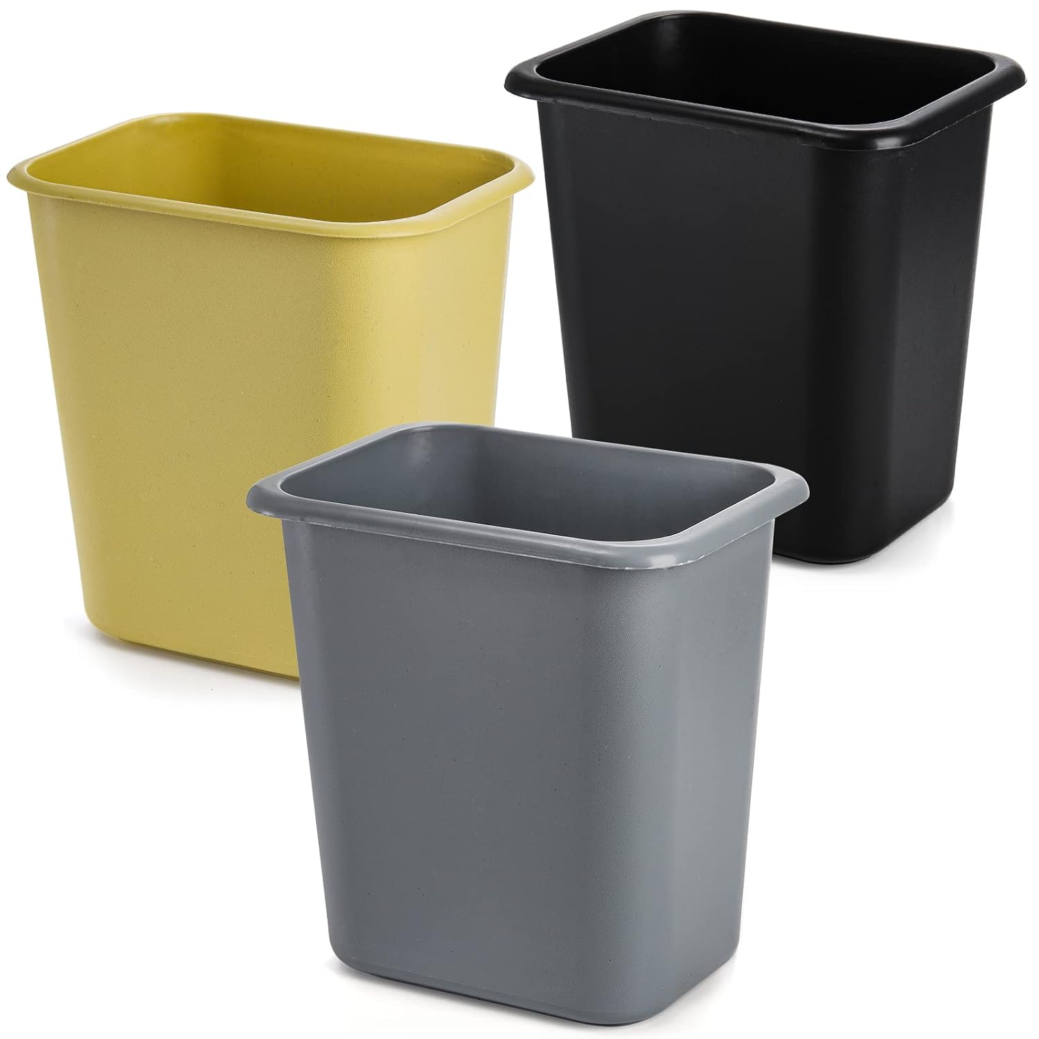 Yarlung 3 Pack Small Trash Cans 8L Garbage Bins