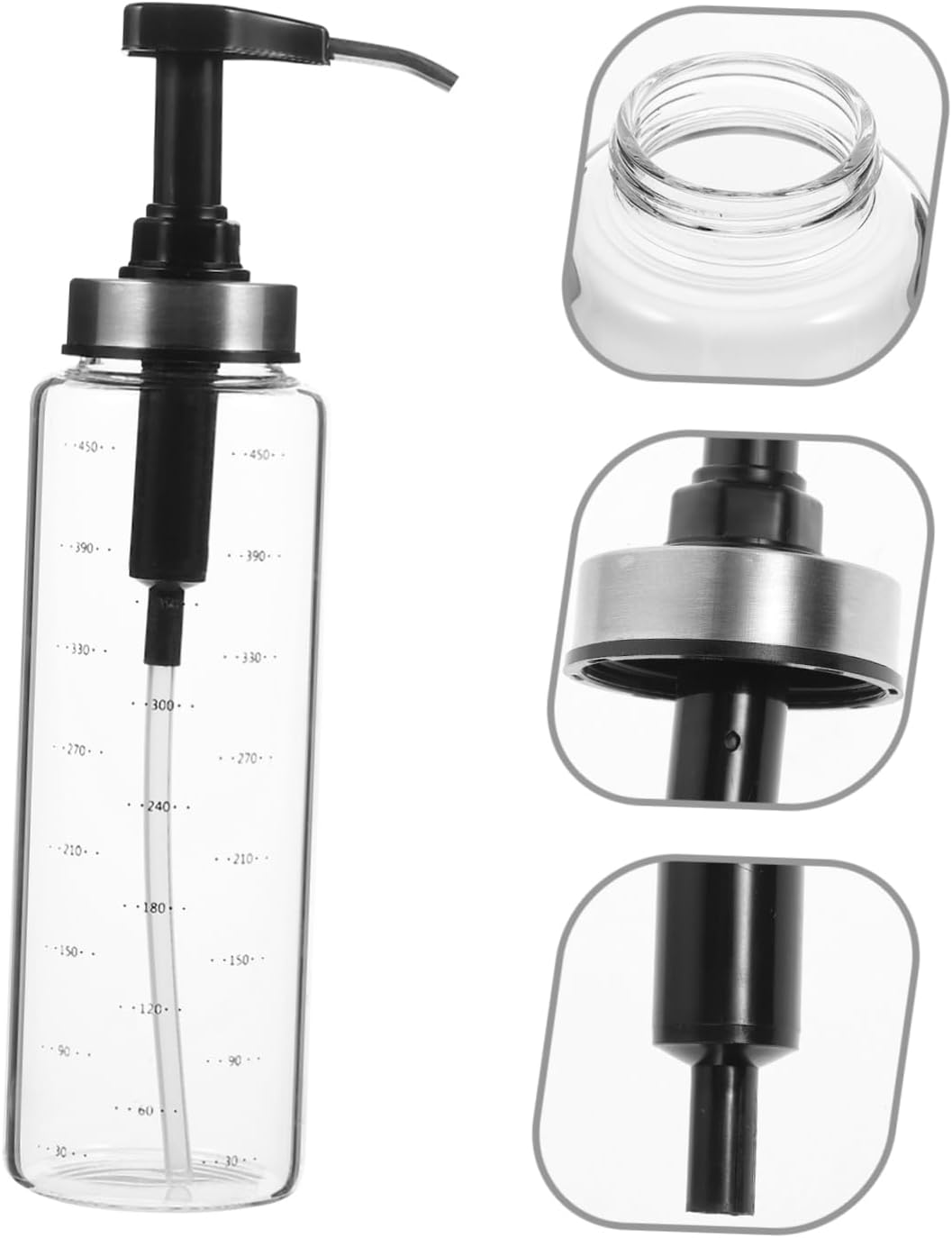 MAGICLULU 500ml Squeeze Sauce Press Bottle Black 1