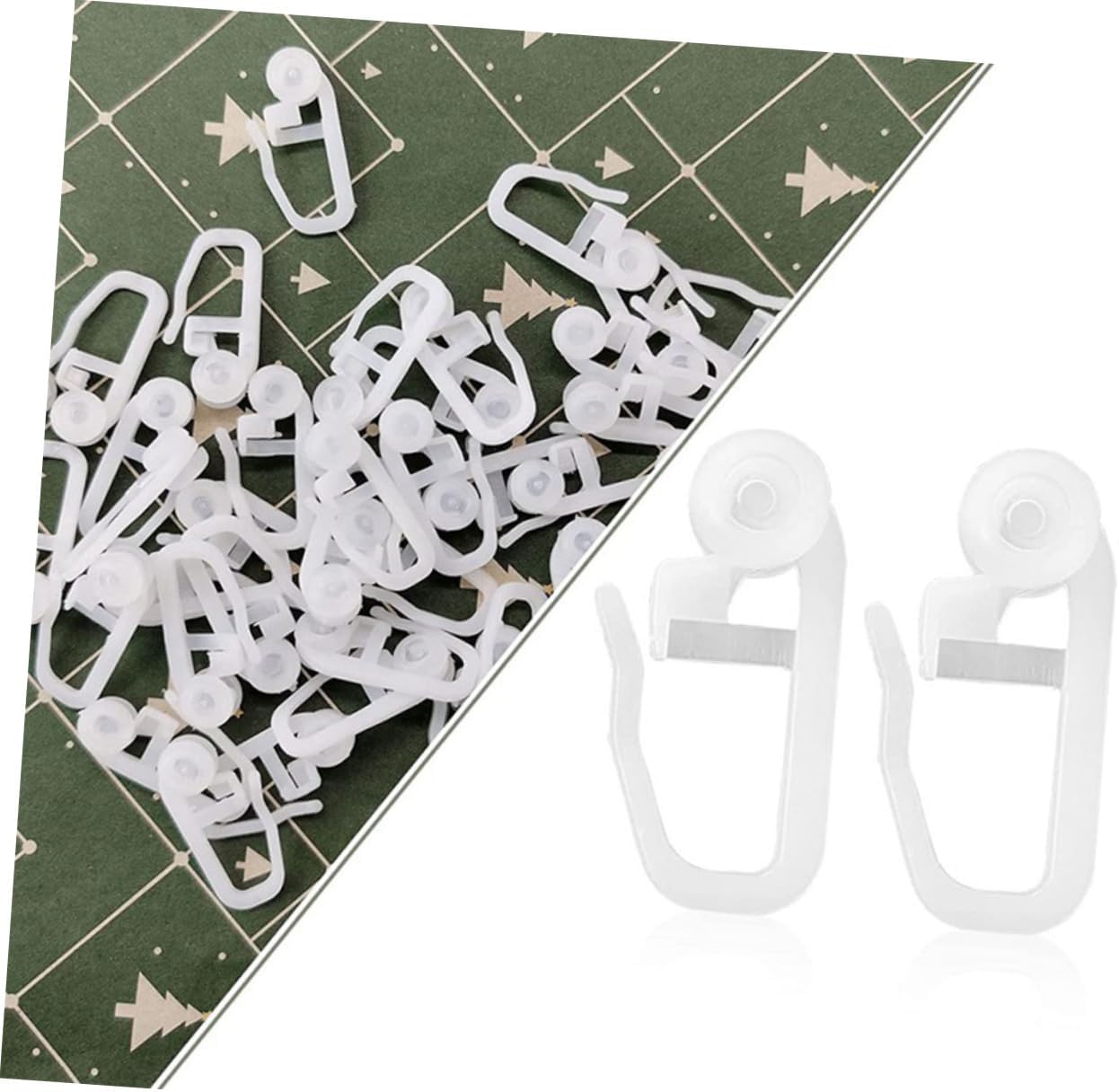 LIFKOME 50pcs Shower Curtain Hooks