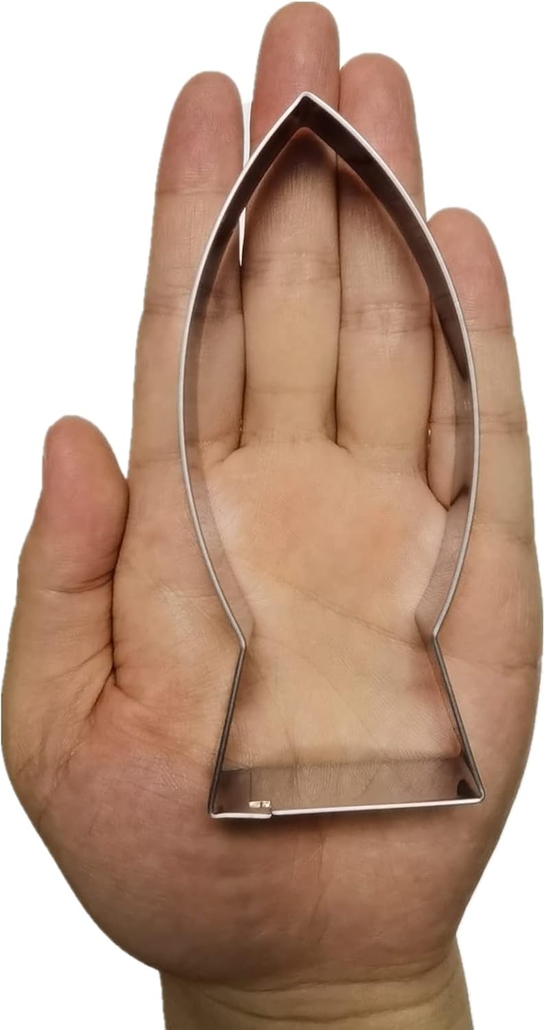 Comais Large Fish Cookie Cutter - 46 Inch Stainless Steel Jesus Fish Mold