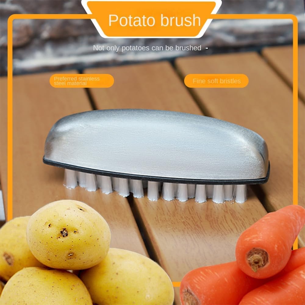 3 Pcs Fruit and Vegetable Cleaning Brushes Set