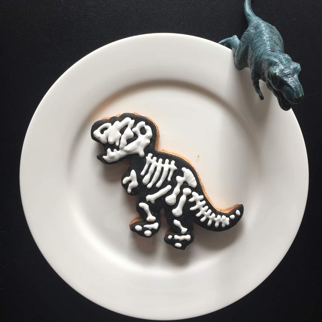 3 Dinosaur Cookie Cutters T-Rex Triceratops Stegosaurus by Jolly Jon