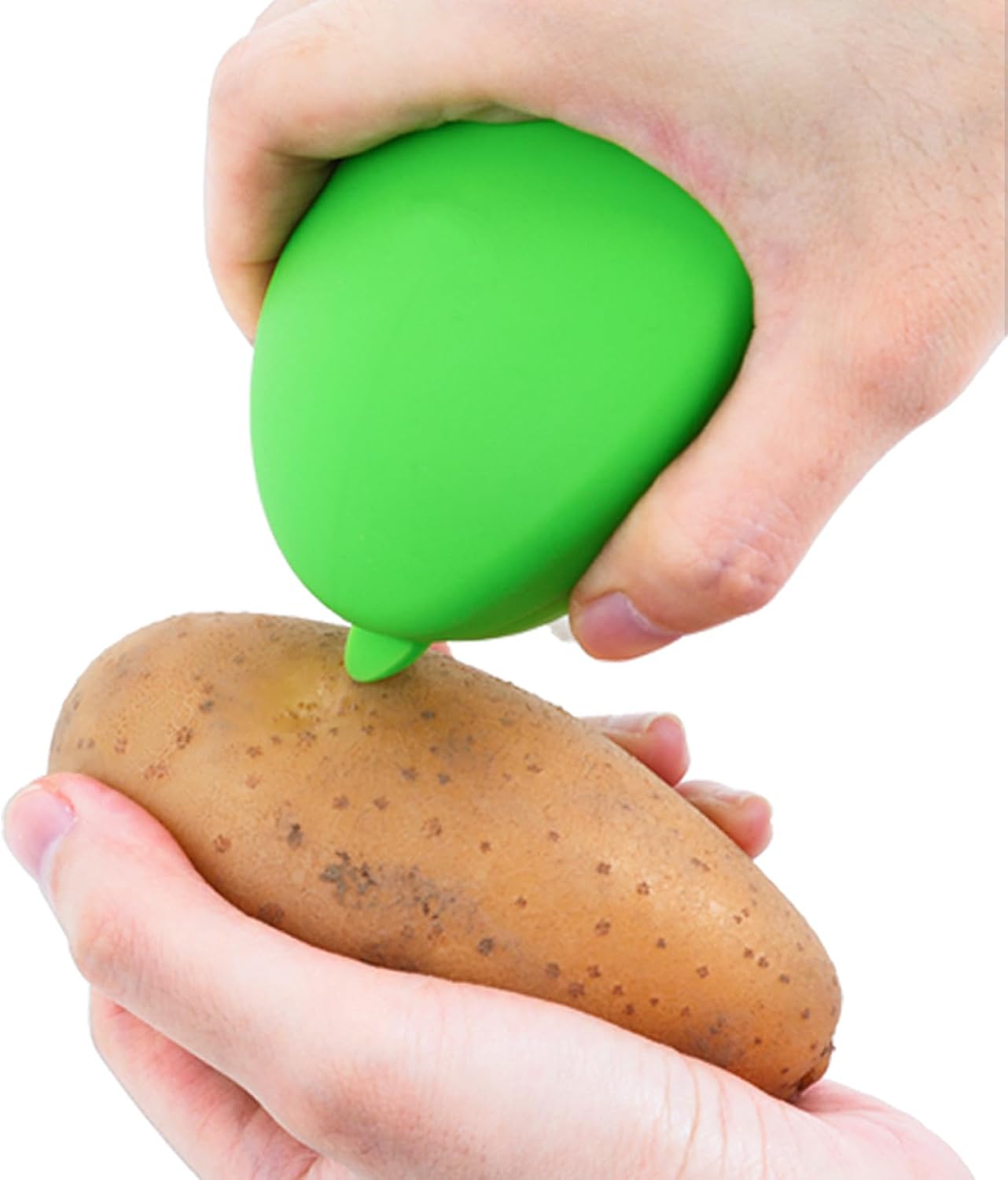 2pcs Vegetable Brush with Non-Slip Grip and Dots Remover