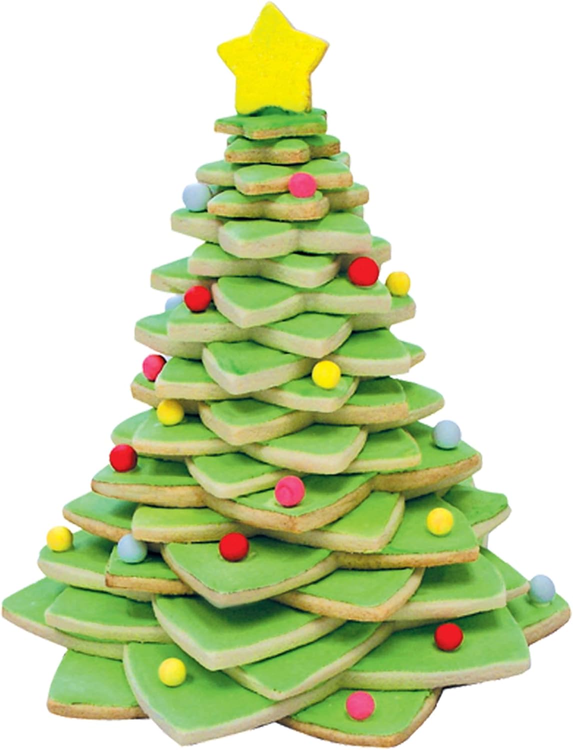 RM 10-Piece Plastic Star Tree Cookie Cutters Set
