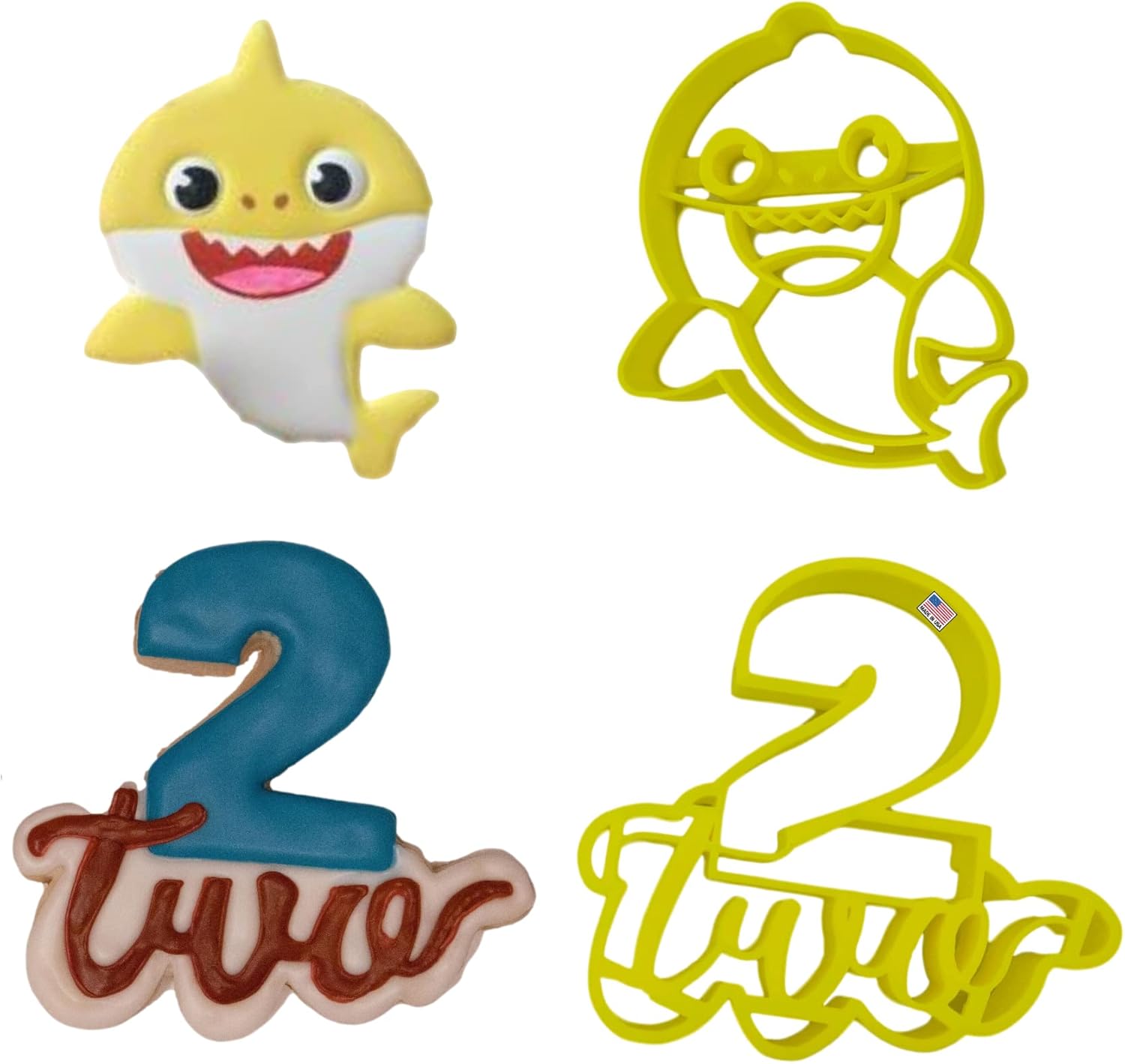 Hearts Treasure Baby Shark Cookie Cutters 2 Pack 1