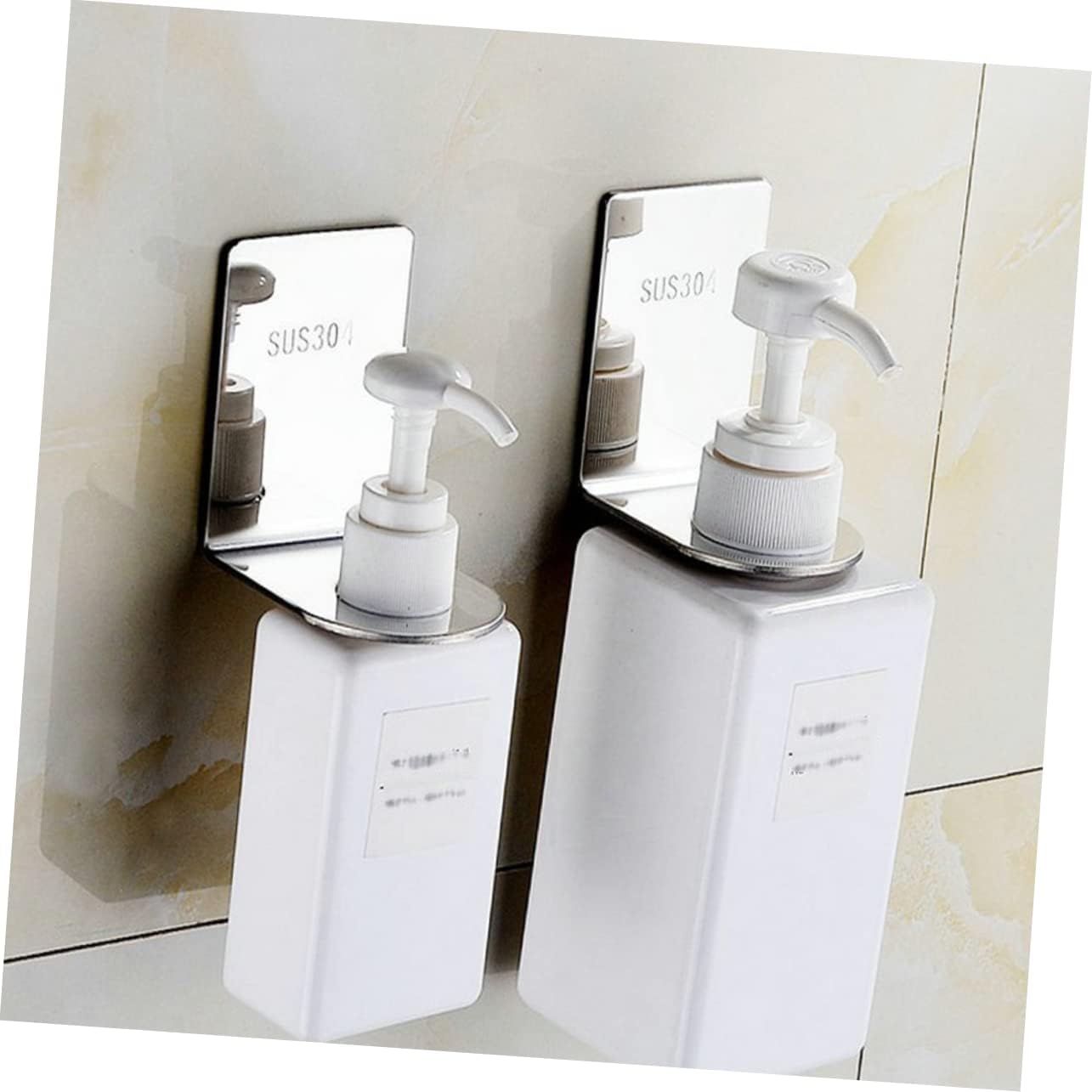 ABOOFAN Stainless Steel Shower Gel Hooks No Holes Design