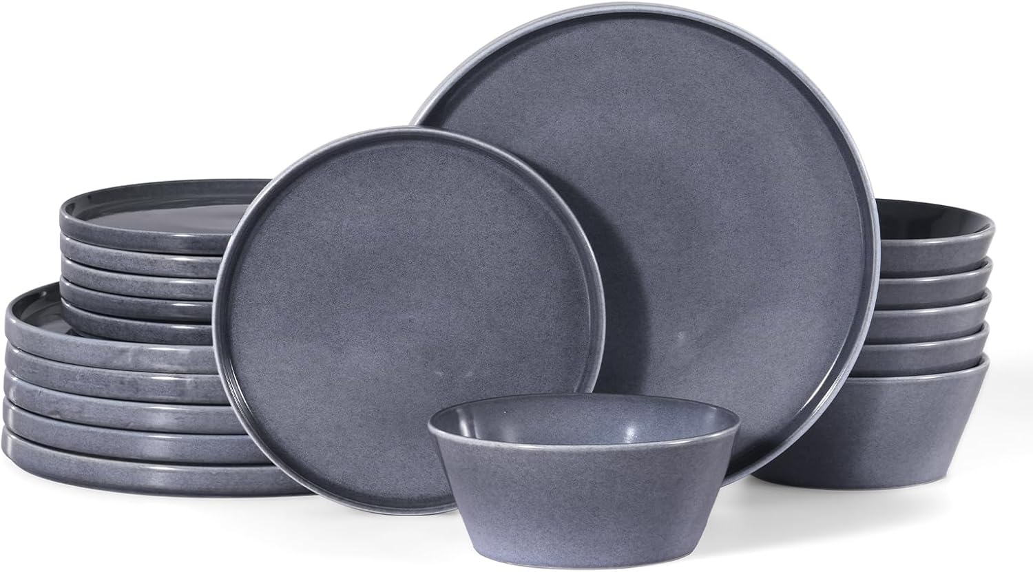 Famiware Annecy Misty-Blue Dinnerware Set for 6