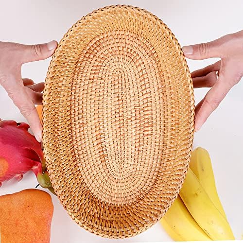 Afiaiwei 126 Inch Wicker Bread Serving Basket