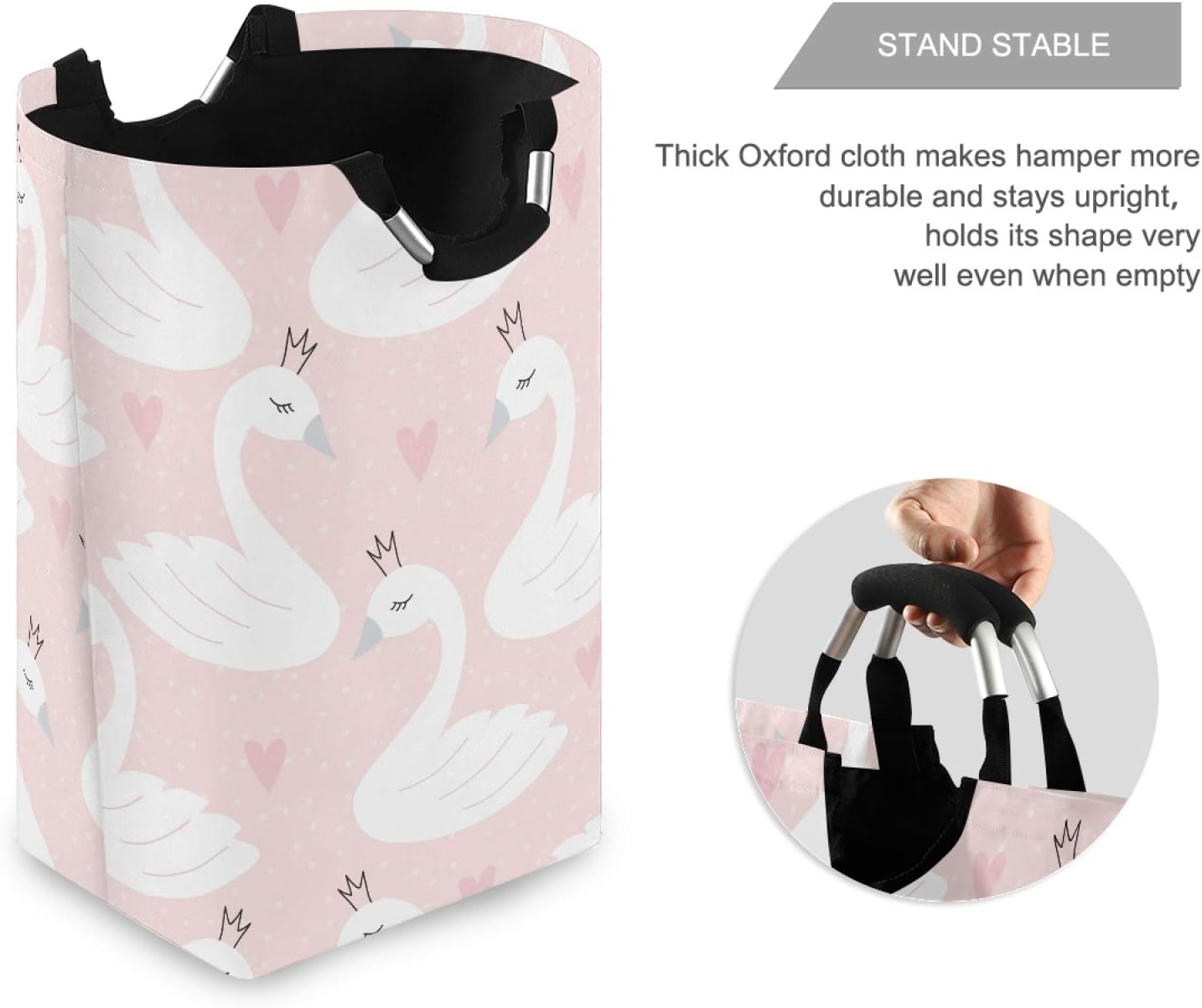 Susiyo Swan Princess Foldable Laundry Basket