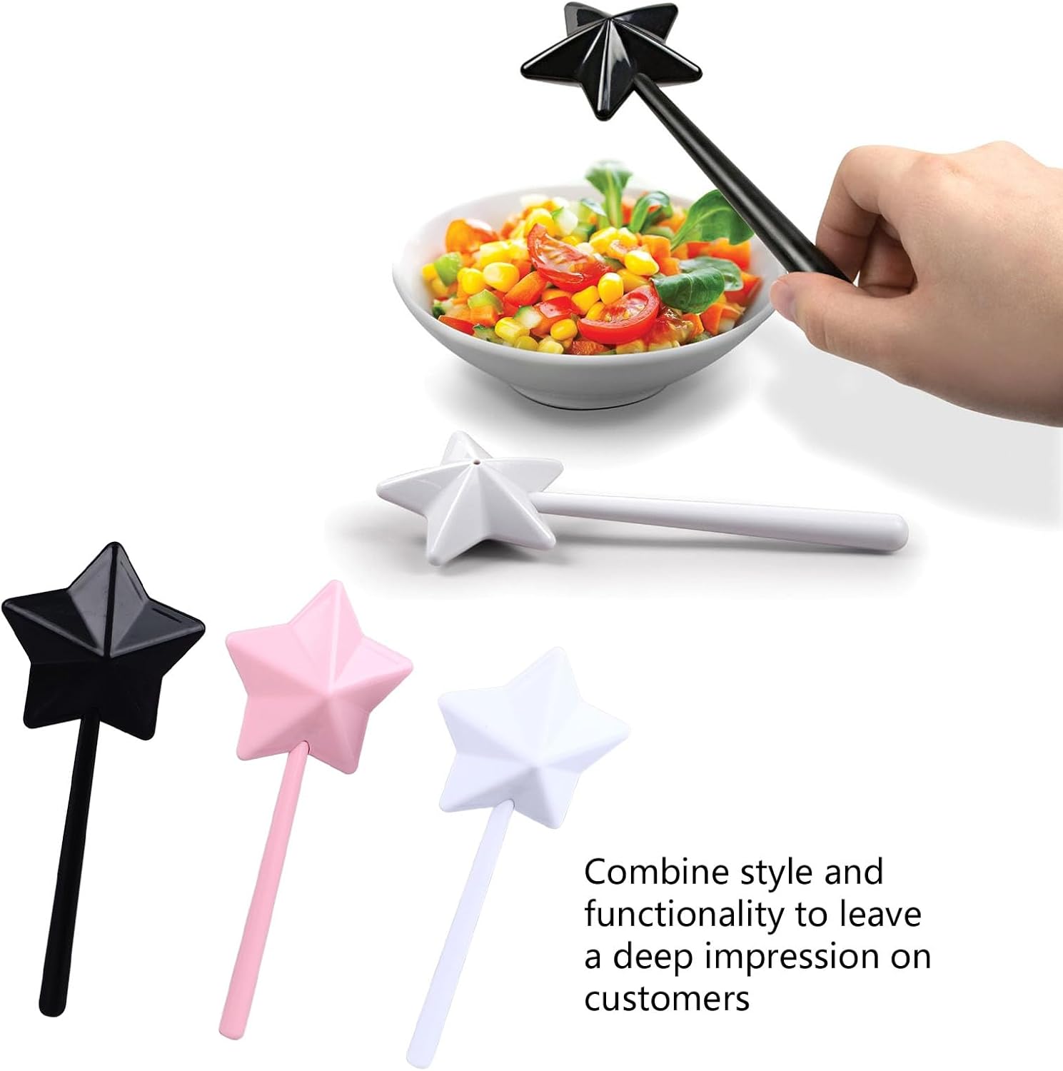 3PCS Star Salt and Pepper Shakers Set
