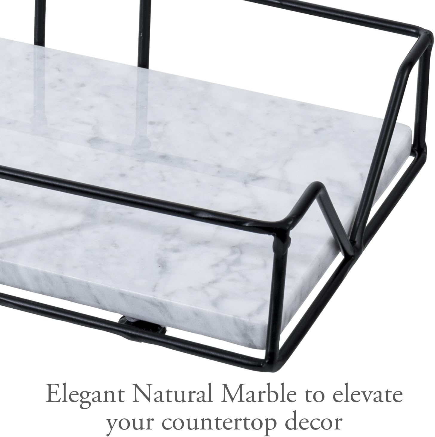 MyGift Deluxe Paper Towel Holder with Marble Base