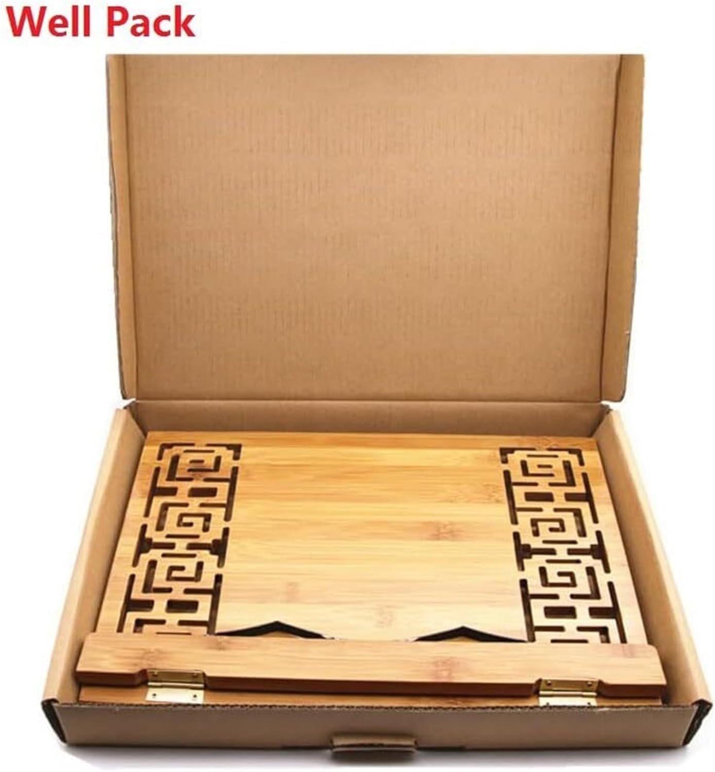 Adjustable Bamboo Book Stand with Foldable Design 1