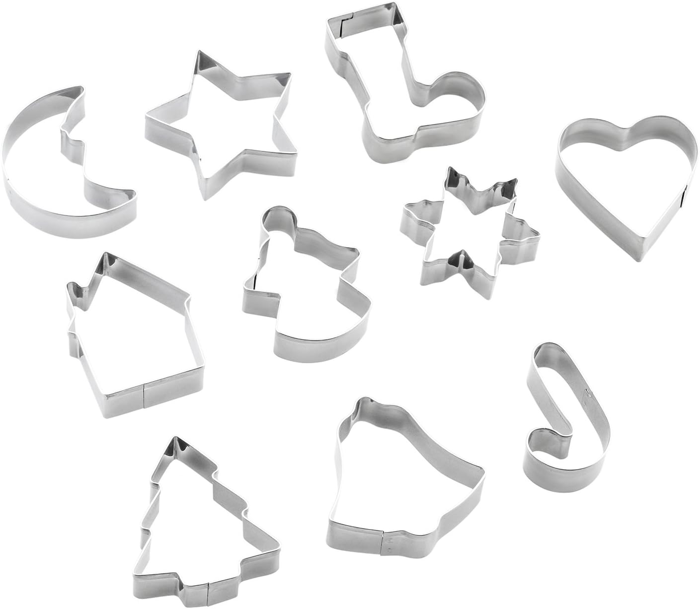 YXChome Christmas Cookie Cutter Set of 10 1