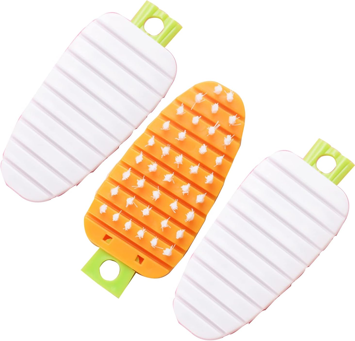Qishing 3 Pack Flexible Fruit Veggie Brush