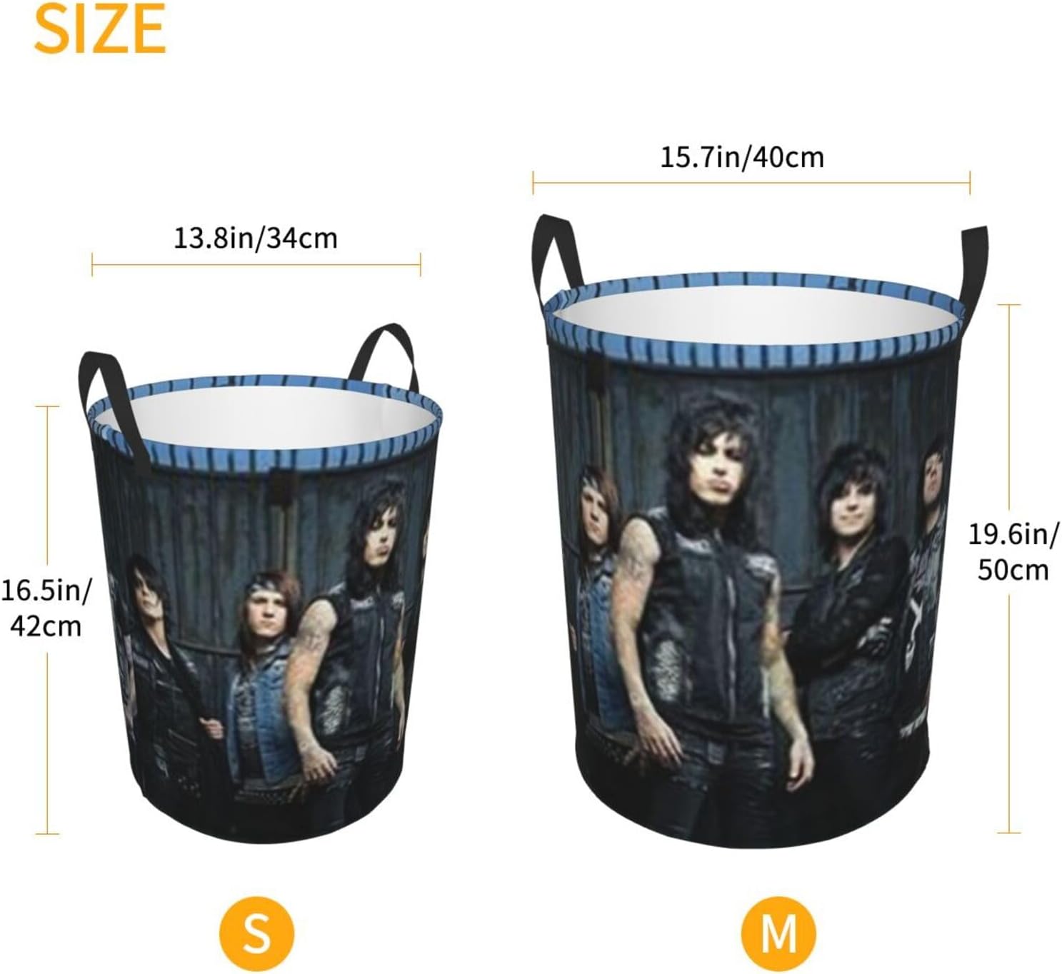 YGFDYH F-alling In Reverse Laundry Basket with Handles