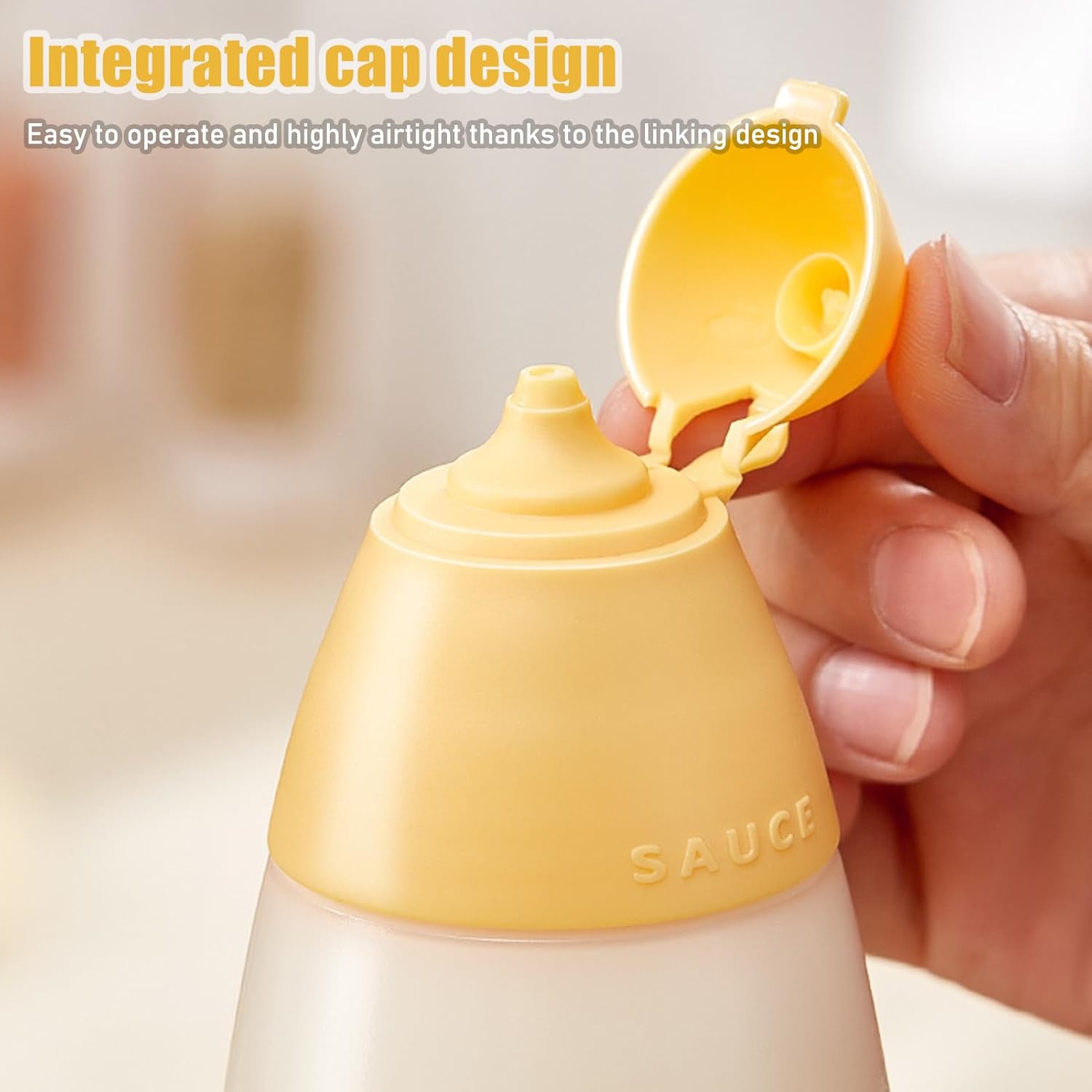 ORIJOYNA 18 oz Condiment Squeeze Bottles 3-Pack