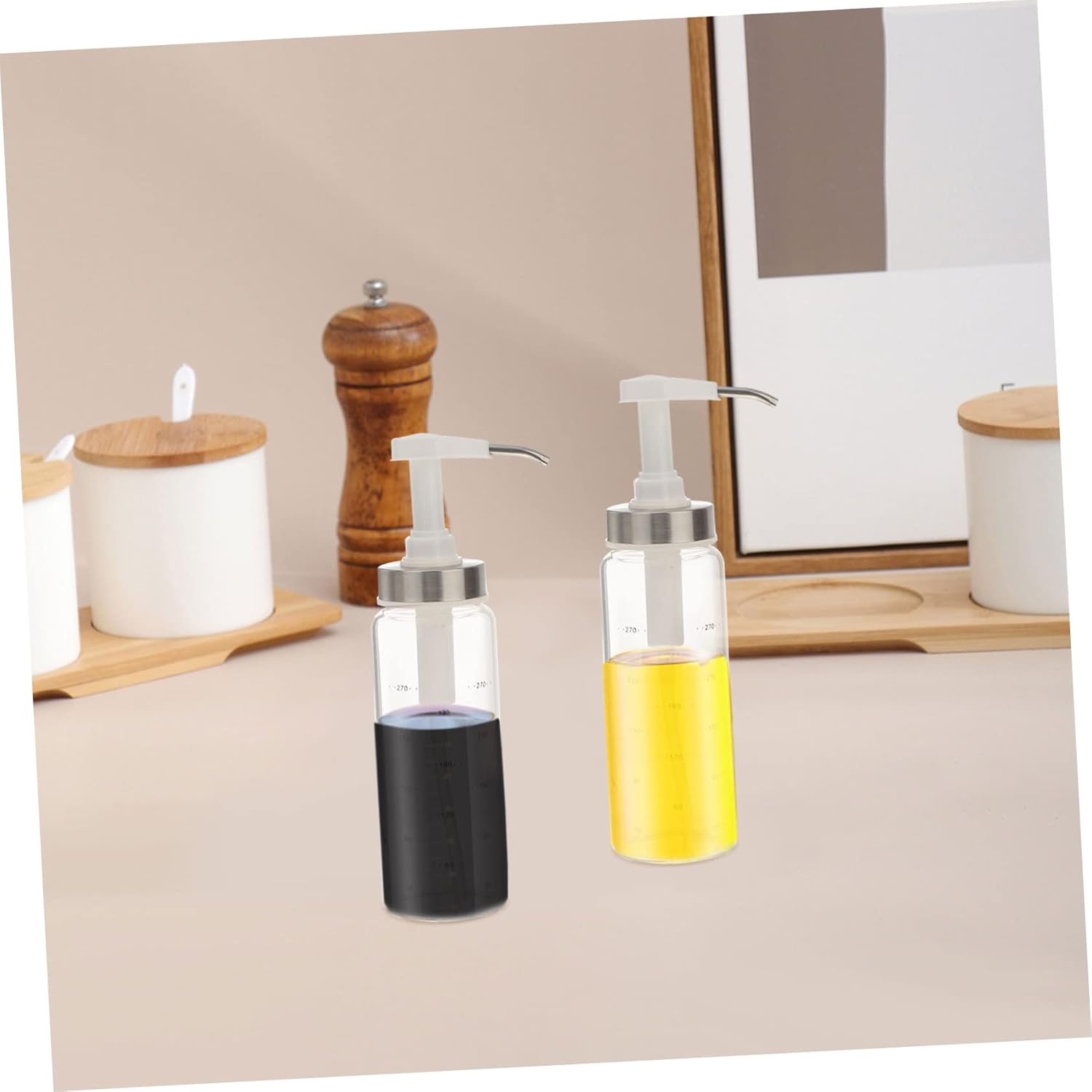 Cabilock 300ml Condiment Squeeze Bottle with Spring Lid
