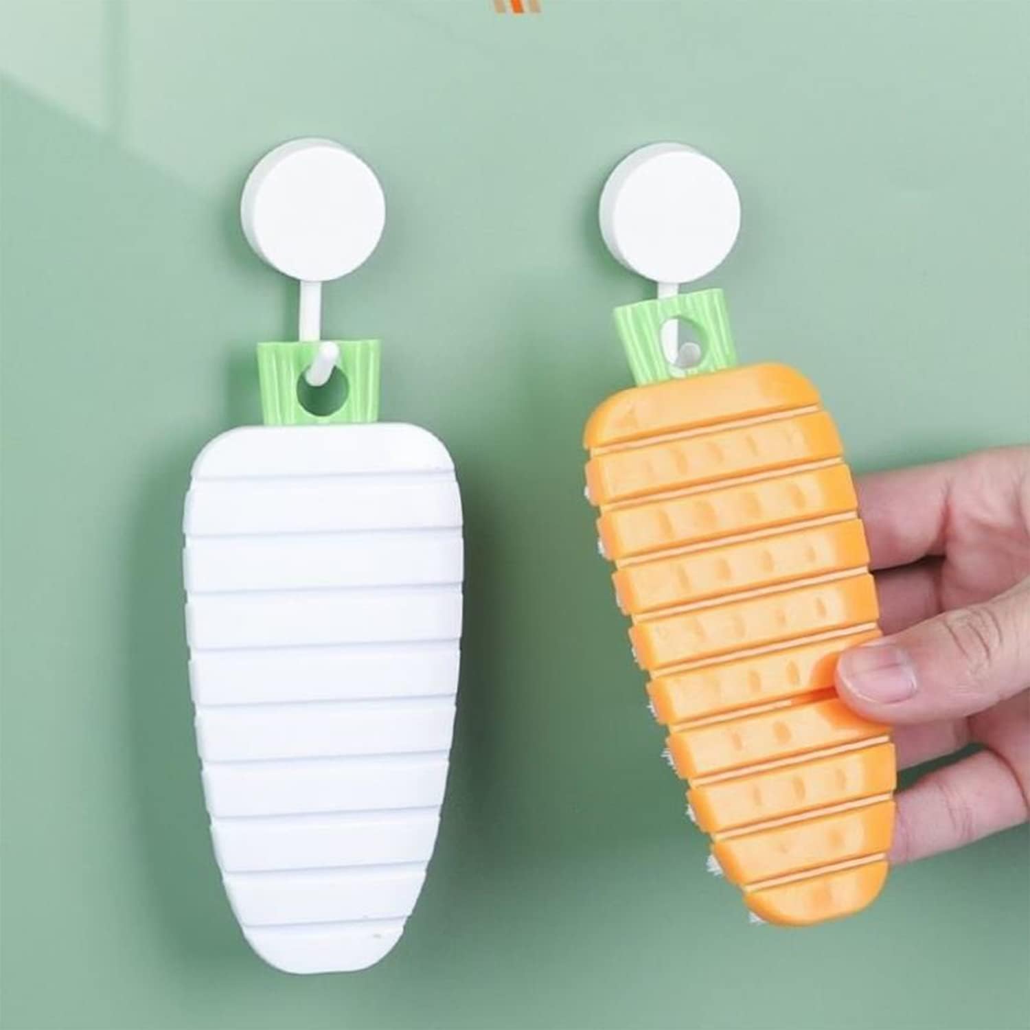 Qishing 3 Pack Flexible Fruit Veggie Brush