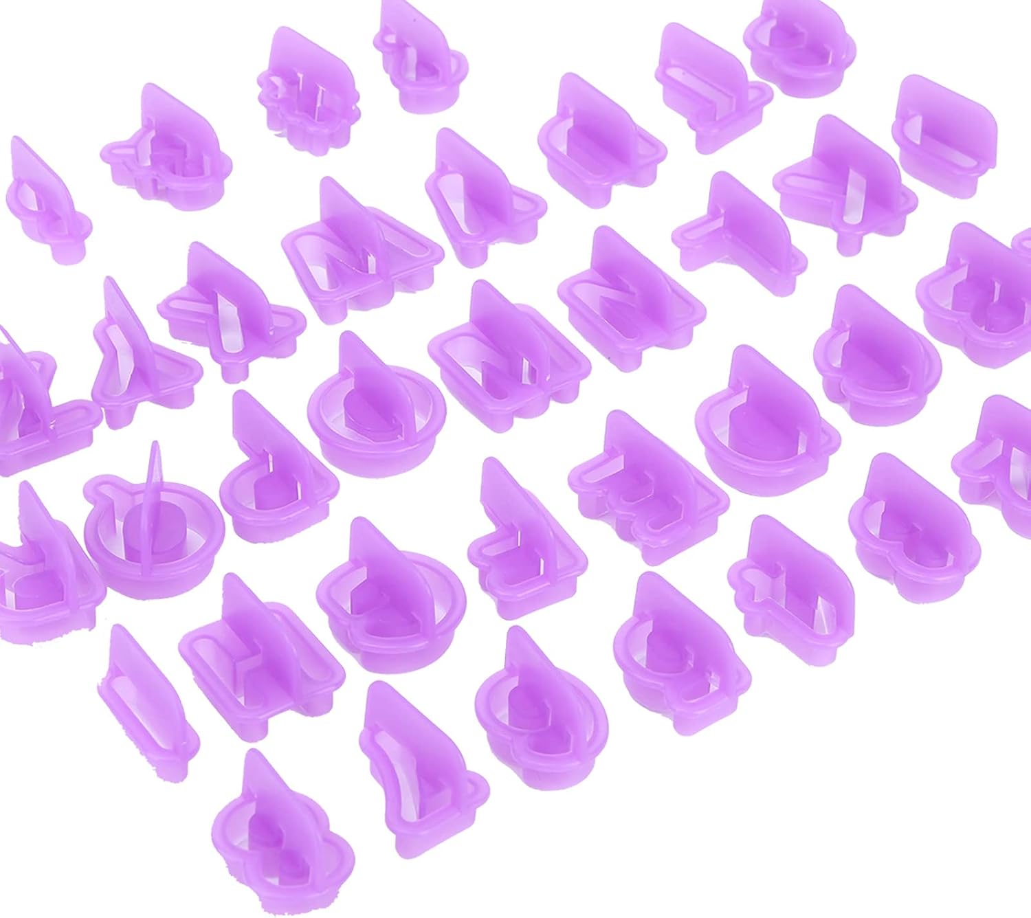 40Pcs Alphabet Number Silicone Biscuits for Baking