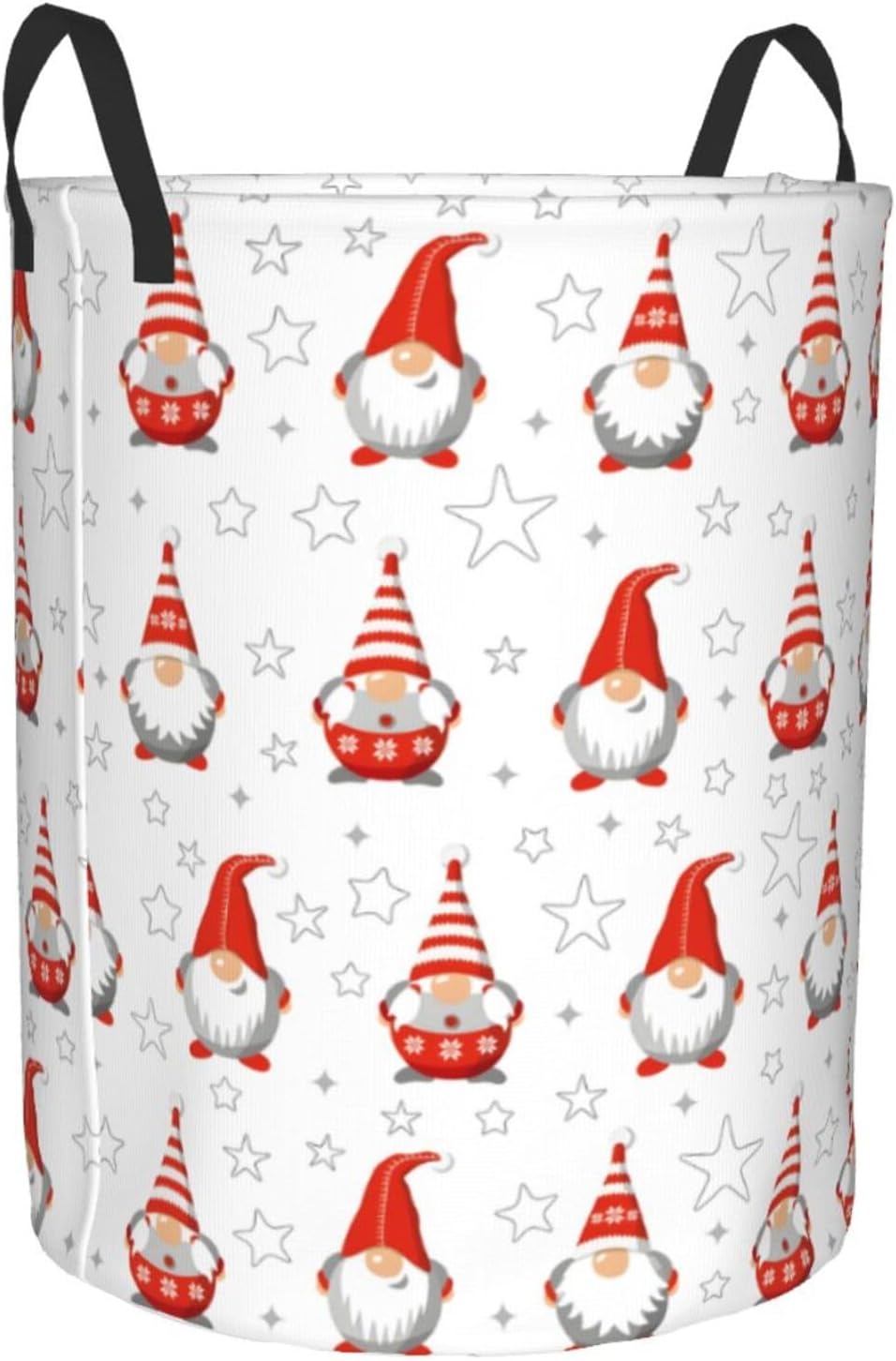 Gnomes Foldable Laundry Hamper with Handles M 1