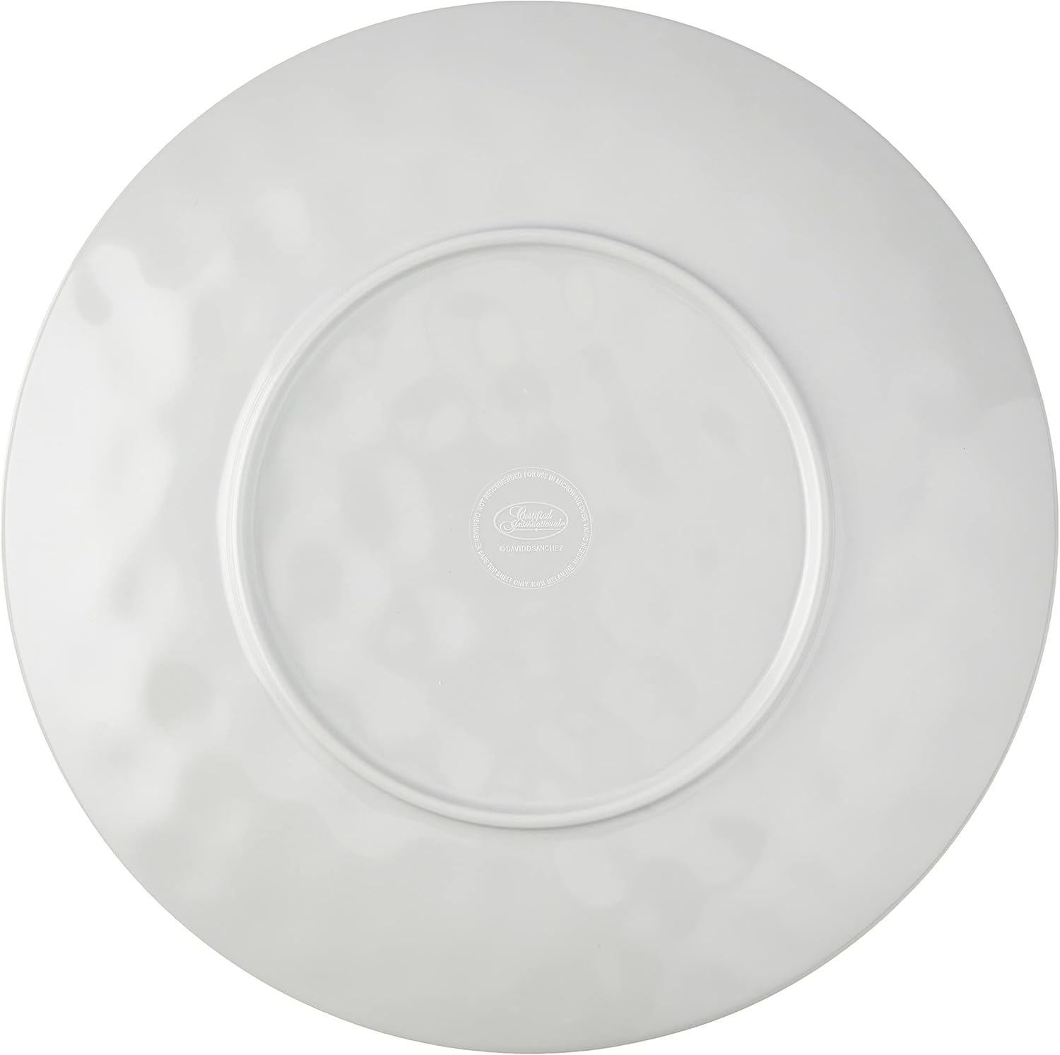 Certified International Radiance Cream Melamine 105 Dinner Plate Set of 6