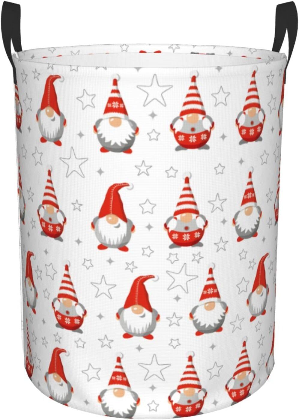 Gnomes Foldable Laundry Hamper with Handles M 1