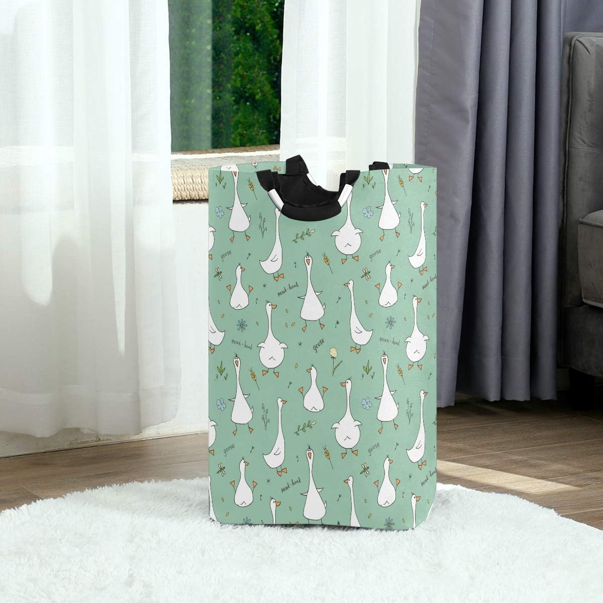 Susiyo Foldable Laundry Basket with Handles and Waterproof Interior 1