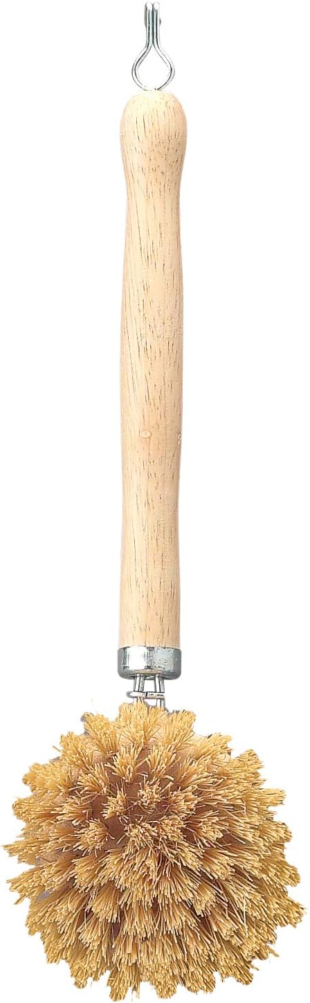 HIC Kitchen Natural Bristle Scrub Brush
