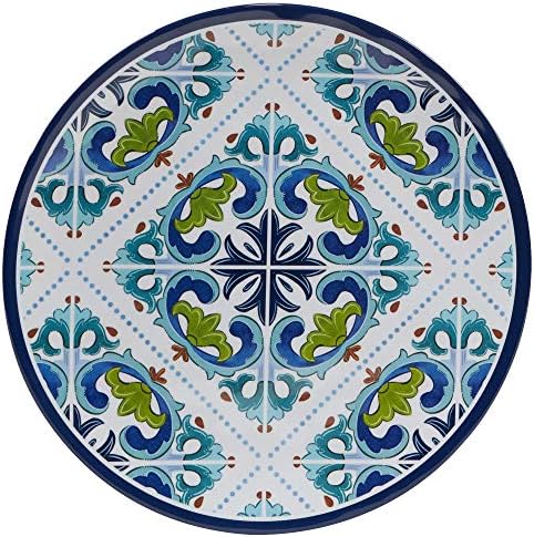 Certified International Mosaic Melamine Dinner Plates Set of 6 1