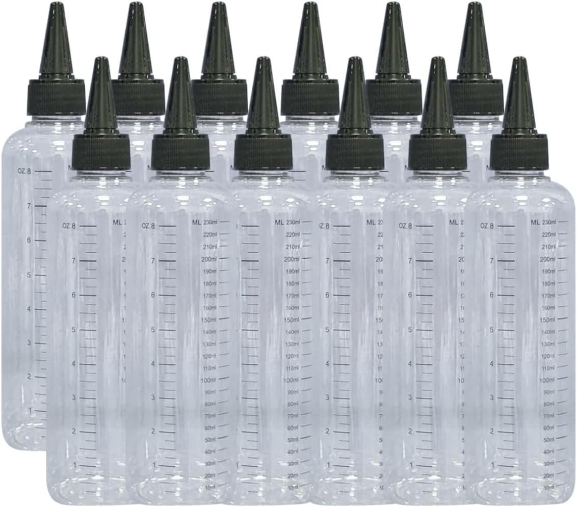 Womsclo 12PCS 250ml Condiment Spray Bottles
