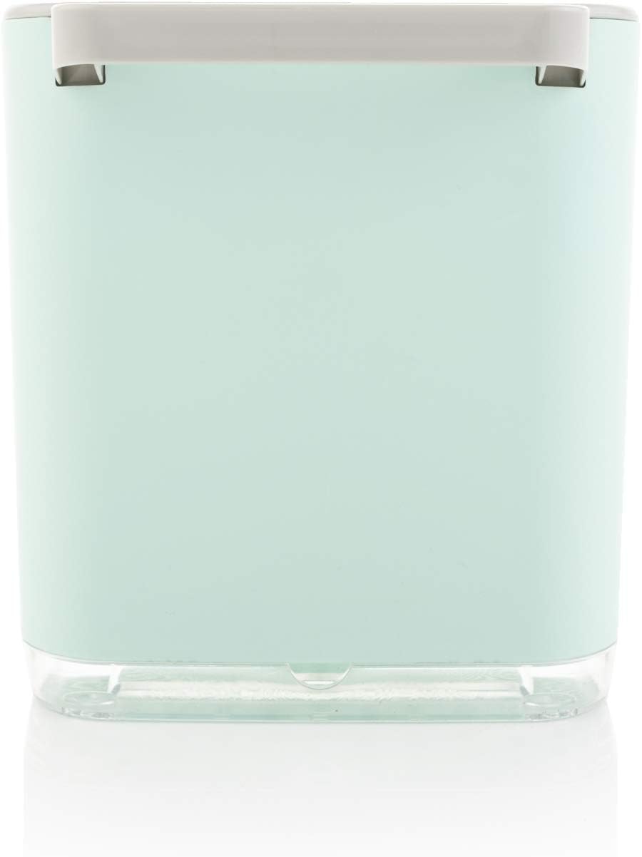 Minky Homecare Sink Caddy Sponge Holder with Tray and Drainage Spout Pastel Green