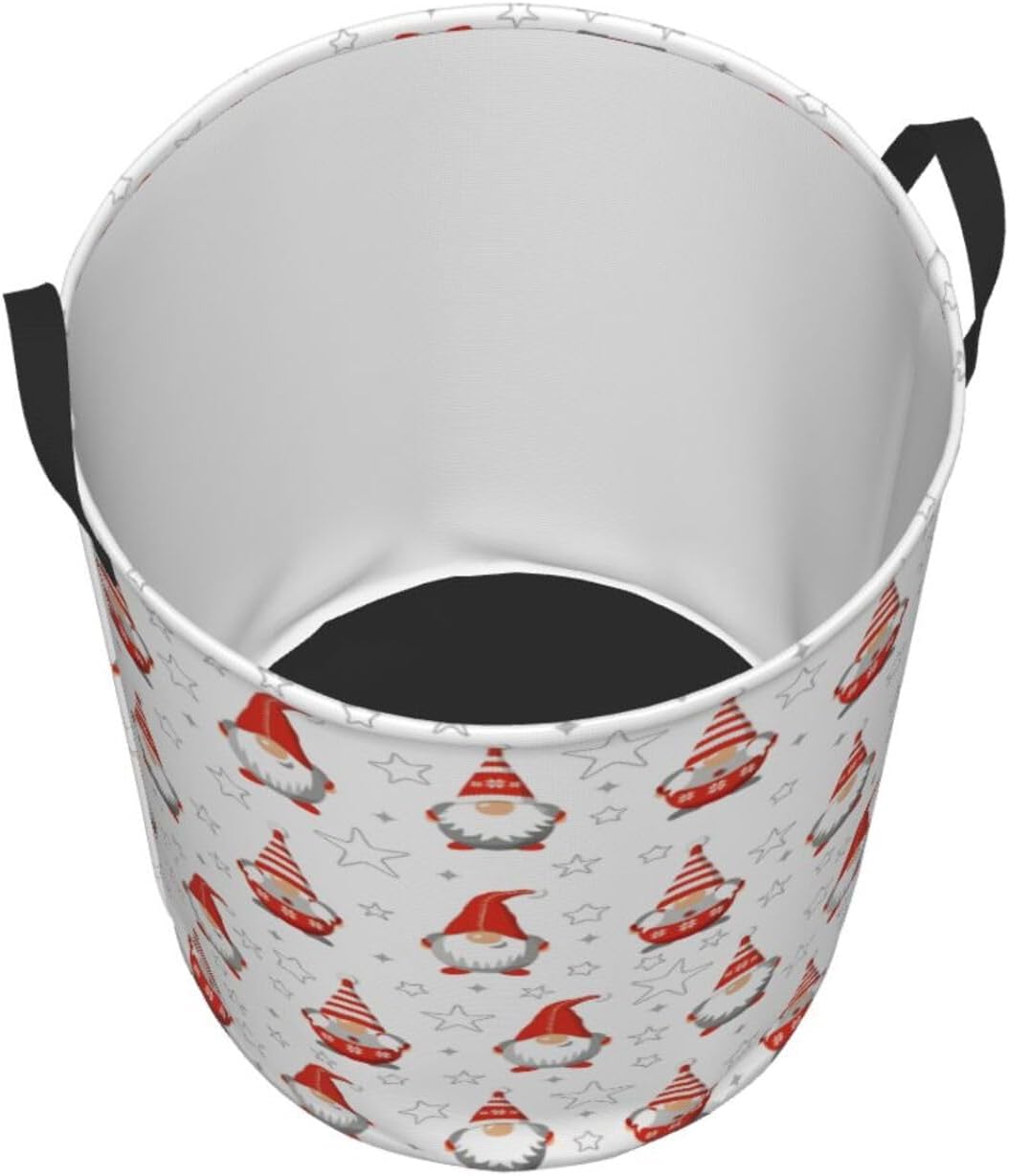 Gnomes Foldable Laundry Hamper with Handles M 1