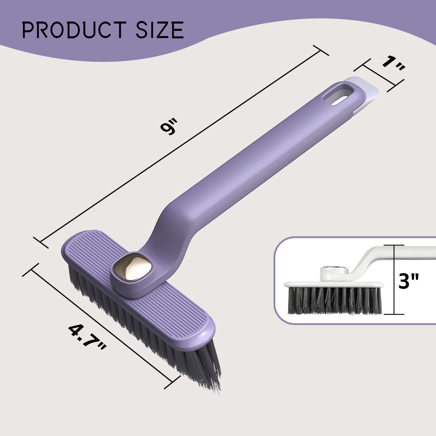 Bozenu 2PCS Rotating Crevice Cleaning Brush