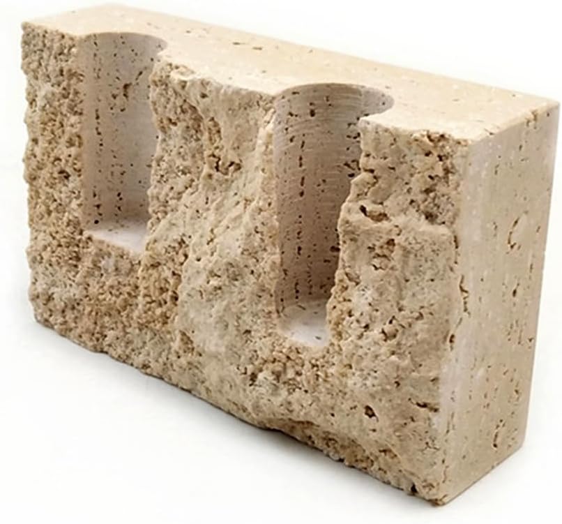 100 Travertine Wine Coaster - Marble Taper Candle Holder