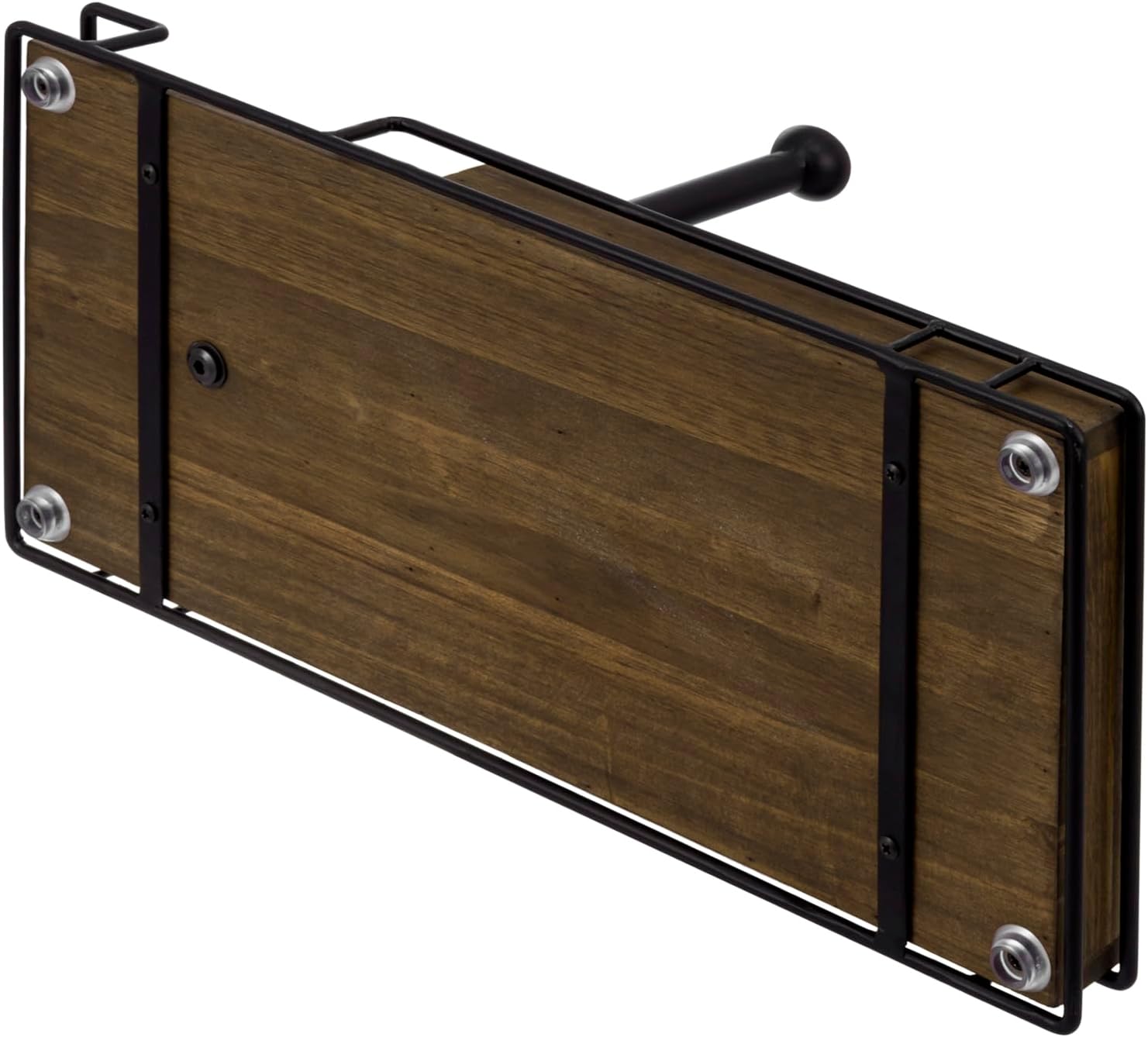 MyGift Rustic Industrial Paper Towel Caddy Combo