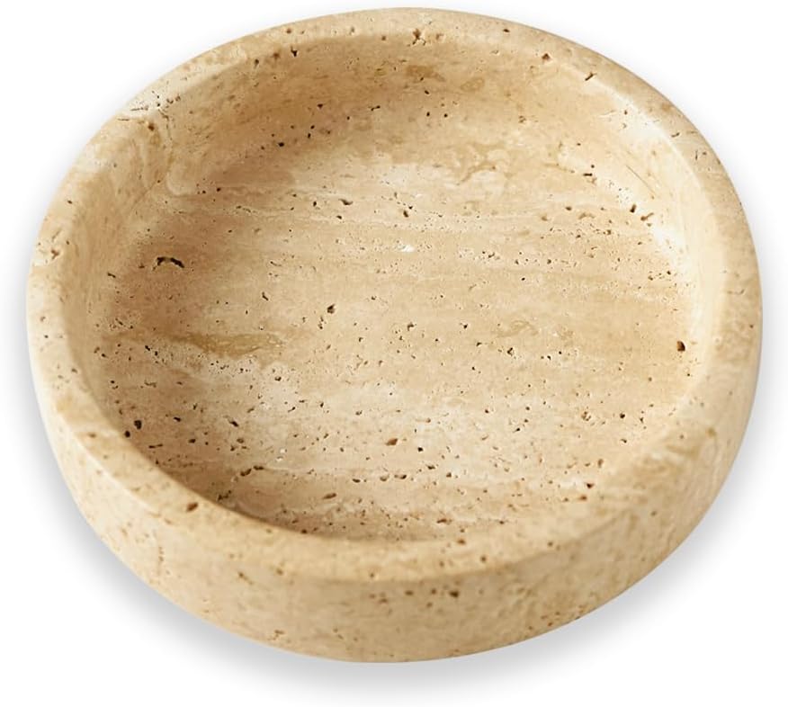 100 Travertine Wine Coaster - Marble Taper Candle Holder