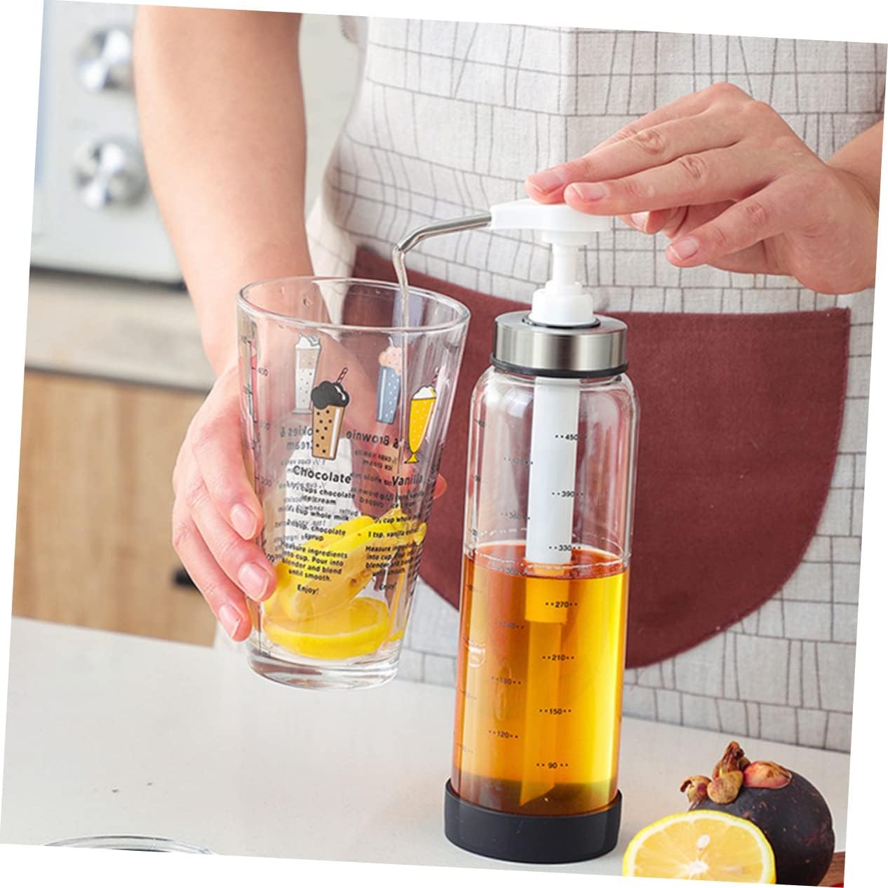 Zerodeko 500ml Condiment Squeeze Bottle with Spring Lid