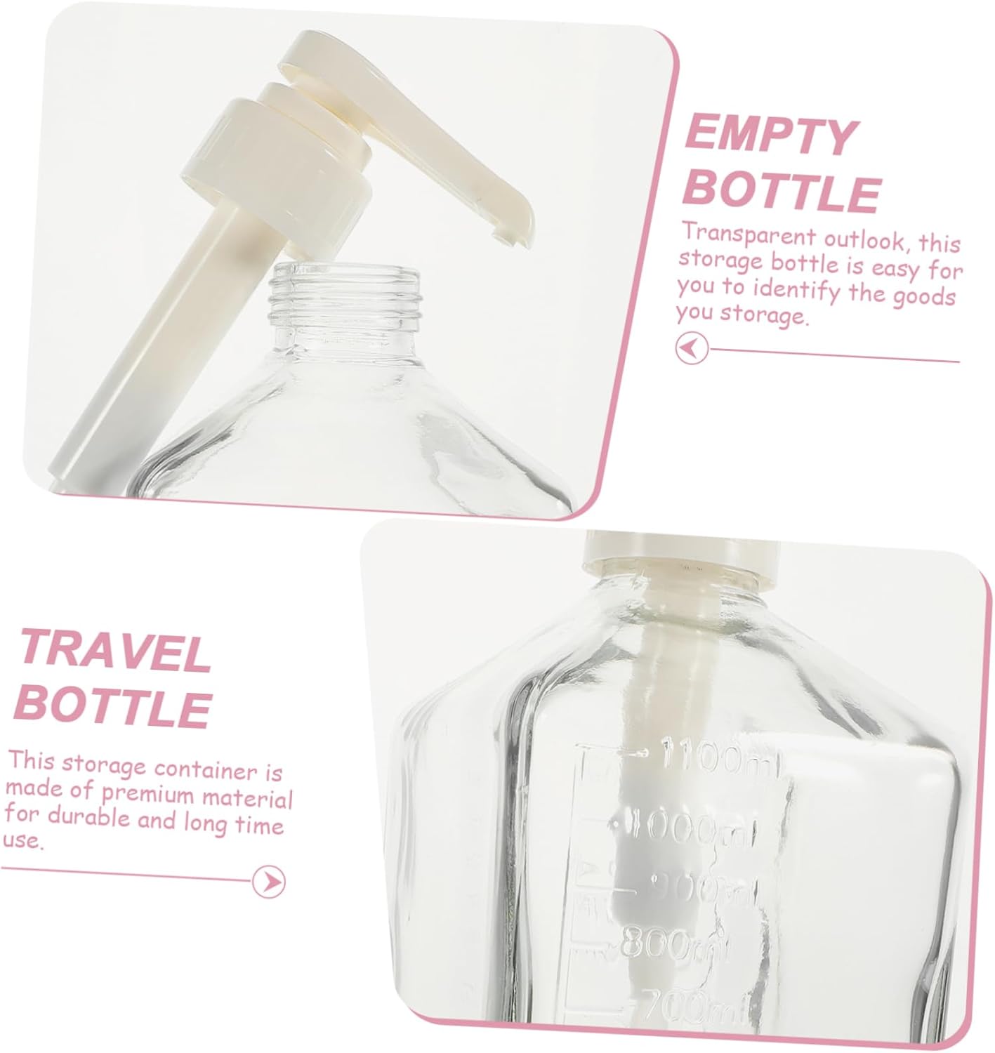 PRETYZOOM Condiment Squeeze Bottles for Honey Syrup Kitchen Use