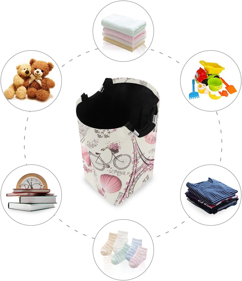 Susiyo Foldable Laundry Basket with Handles for Home Storage