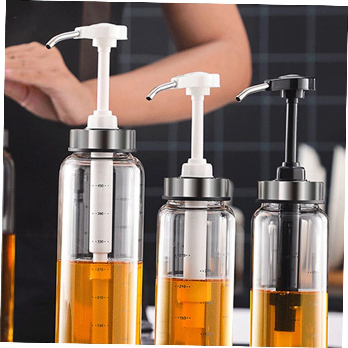 Cabilock 500ml Honey Squeeze Bottle with Metal Pump