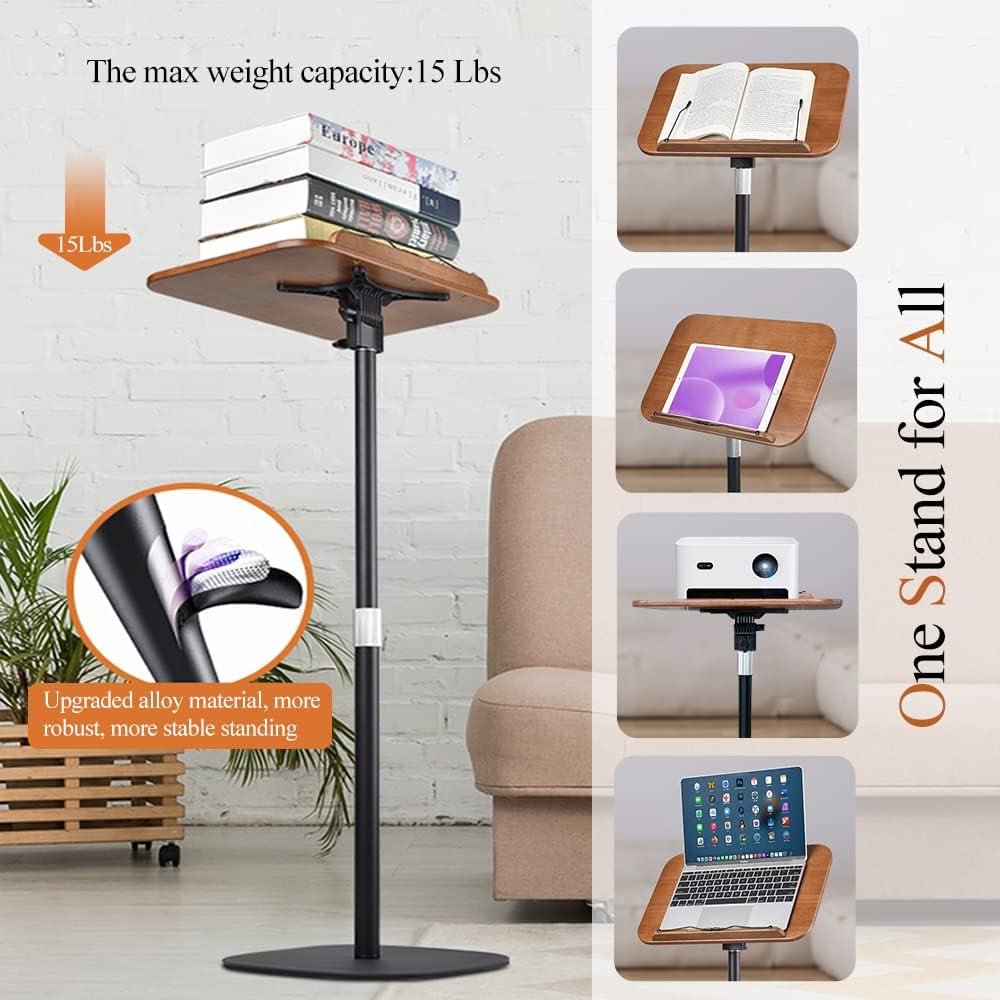 Adjustable Book Stand for Reading Bible Laptop and Tablet