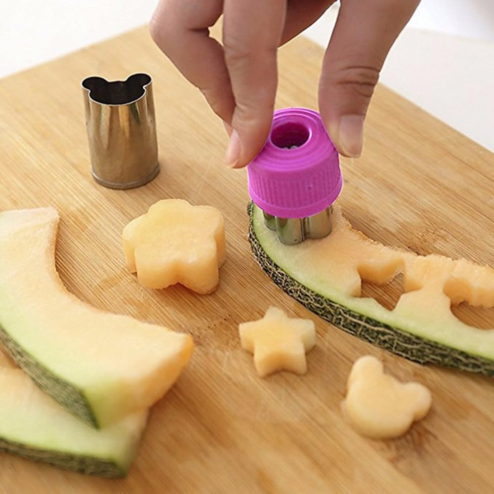12Pcs Vegetable Cut Flower Mould Set for Kitchen