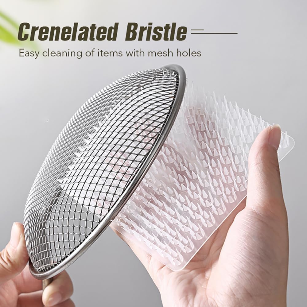 YISENK 5PCS Vegetable Scrubber Brush with Finger Holder