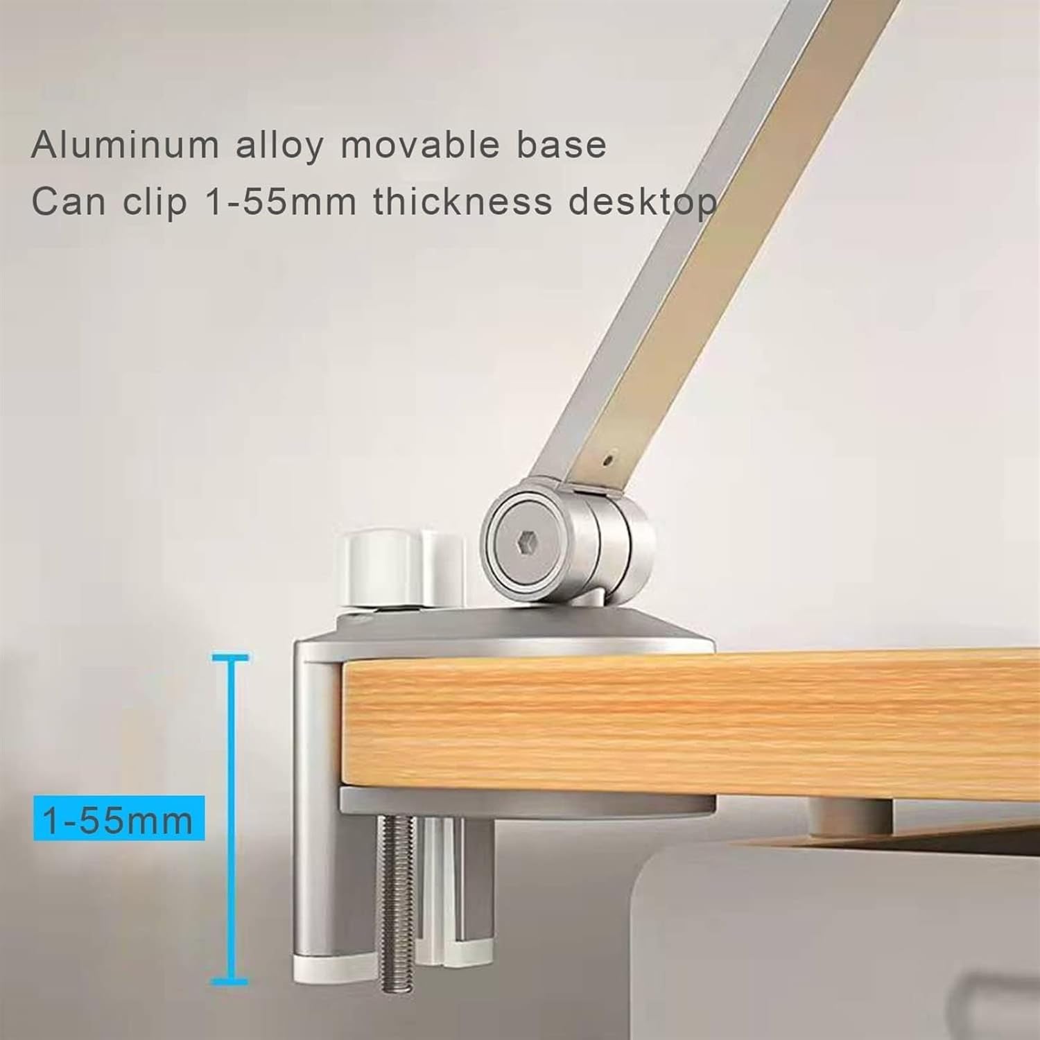 Adjustable Book Stand with Clamp 360 Rotating and 150 Angle