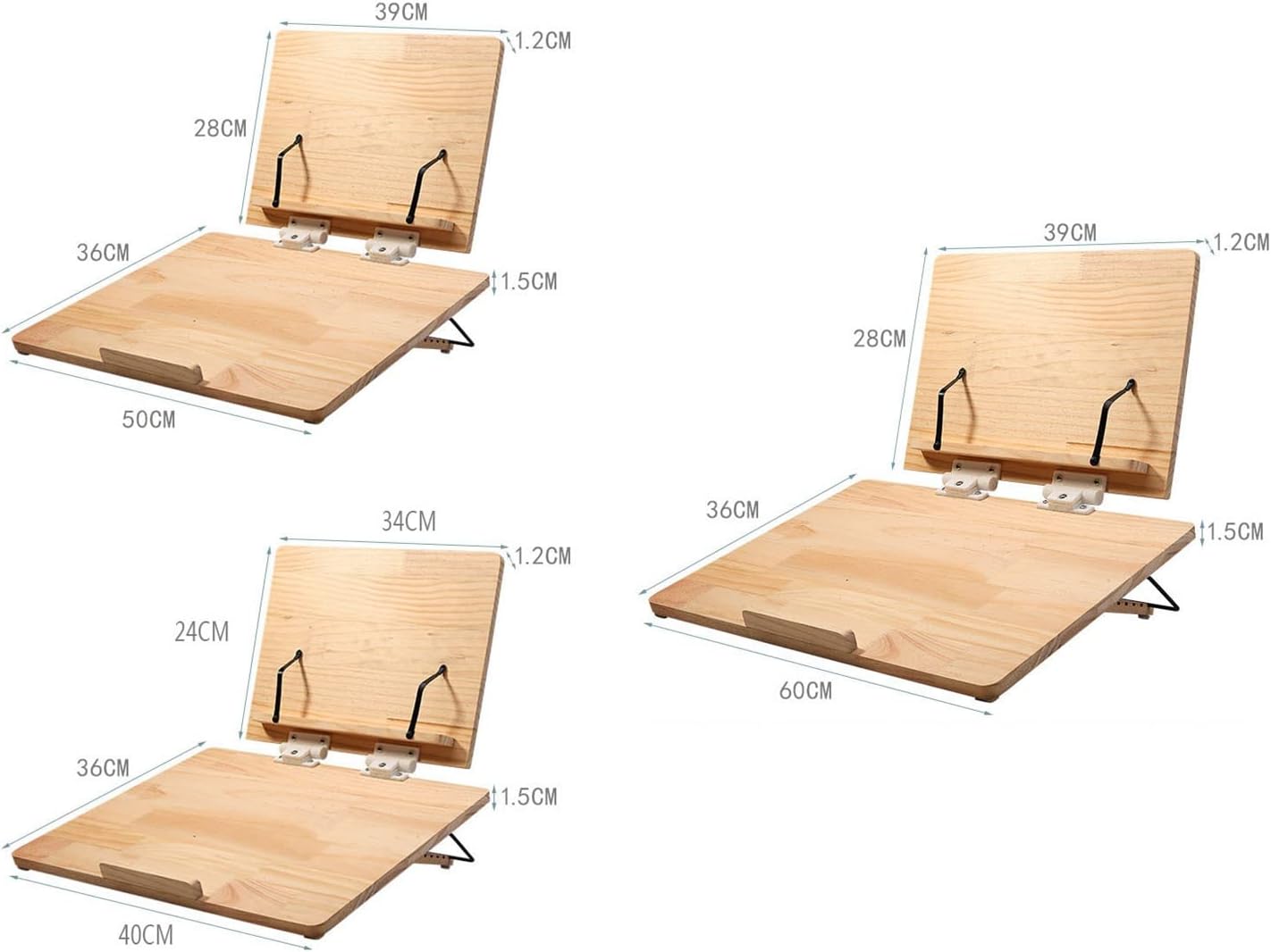 Adjustable Book Stand for Cookbooks and Recipes 1